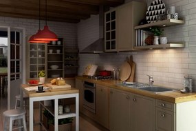 Baterie bucatarie extractabila cu para de dus culoare crom din seria Narcyz BDN_071M