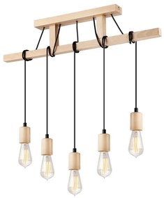 Candelabru pe cablu LEON 5xE27/60W/230V