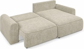 Set de canapea extensibila reversibila in forma de L NORDEN TILIA 250x140 cm, crem