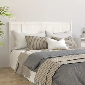 818101 vidaXL Tăblie de pat, alb, 165,5x4x100 cm, lemn masiv de pin