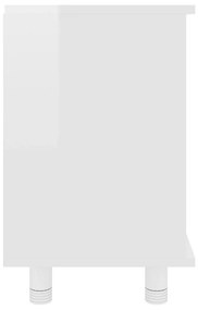 Dulap de baie, alb extralucios, 60 x 32 x 53,5 cm, PAL Alb foarte lucios, 1