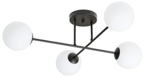 Emibig Roma lampă de tavan 4x10 W negru 1232/4