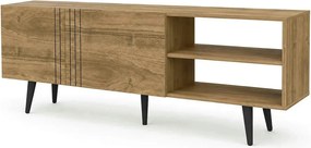 Comoda TV RONAS, nuc, PAL melaminat, 160x35x39 cm