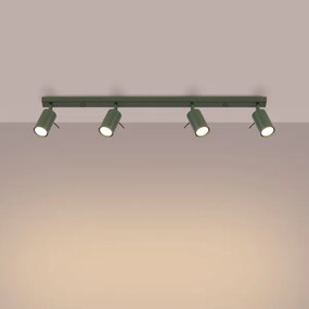 Spot Sollux SL.1504 RING 4xGU10/10W/230V verde