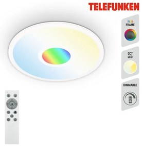 Plafonieră LED RGBW Telefunken 319306TF LED/22W/230V + telecomandă