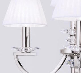 Lampadar cristal Swarovski elegant de lux Avala nickel plated H-158cm