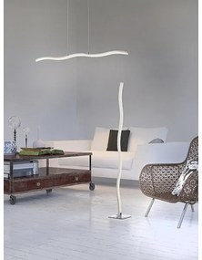 Redo 01-893 - Lustră LED PULSE suspendată pe cablu, LED/23,1W/230V, crom mat