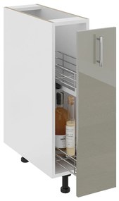 Corp Baza Jolly Karo, Gri Lucios/Alb, MDF, 20 x 50 x 80 cm