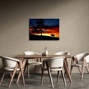 Tablou - Silueta unui lup (70x50 cm)