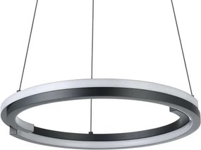 Eglo 901822 - Lustră LED reglabilă pe cablu MEZZOMONTE 2xLED/20W/230V negru + telecomandă