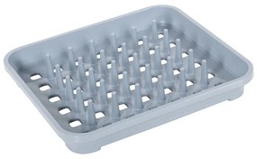 Scurgător de vase gri din plastic 38x33,5 cm Eco Range – Addis