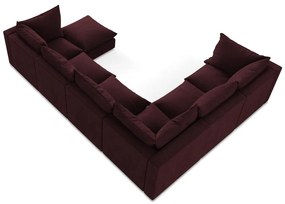 Colțar burgundy (cu colț pe partea stângă/în formă de "U") Manao – Makamii