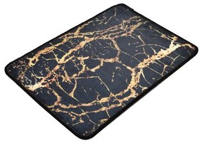 Covoraș de baie negru/auriu 60x40 cm Goldes - Foutastic