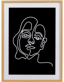 Tablou cu rama Faccia Arte Woman 60x80cm
