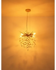 Globo 64138HG - Lustră suspendată pe cablu QUEENA 4xE14/40W/230V auriu