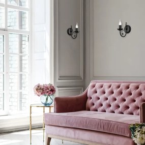 Lampă de perete DONATO 1xE14/40W/230V negru