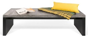 Bancă în decor de beton TemaHome Detroit, 140 x 43 cm, negru - gri