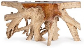 Consola finisaj natural din lemn de Teak, 150x45x80 cm, Lisandra Bizzotto