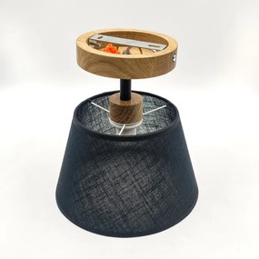 Lustră aplicată Brilagi ANTHONY 1xE14/60W/230V stejar/negru