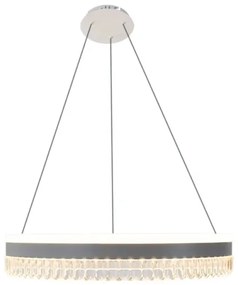 Lustră LED dimabilă pe cablu LED/80W/230V 3000-6500K alb + telecomandă