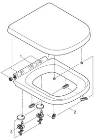 GROHE 39462000 - Set WC EURO CERAMIC, 67,5 x 37,4 x 77,4 cm, ceramică, alb
