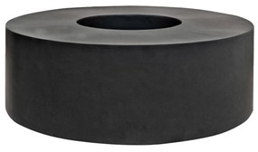 Jardiniera rotundă Jumbo Seating, culoare neagră, dimensiuni multiple - PotteryPots mărimea: - v. 47.5 cm, ⌀ 140 cm