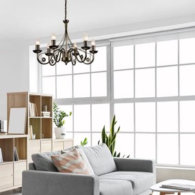 Lustră pe lanț DONATO 6xE14/40W/230V