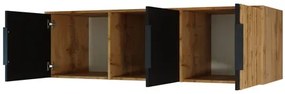 Suprastructură dulap Lenona Lux D3 (Stejar wotan + Negru) . 1104482