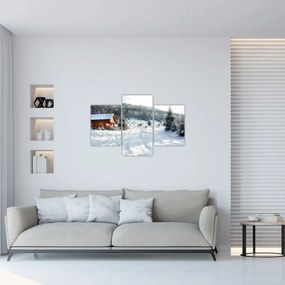 Tablou - Cabană de munte (90x60 cm)