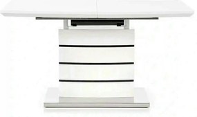 Masa alba dreptunghiulara NORD, extensibila, alb, 140/180x80x76 cm