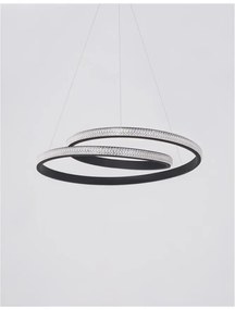 Lustra LED dimabila design elegant GRANIA negru