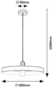 Lustră pe cablu ALATAR 1xE27/40W/230V Rabalux 72017