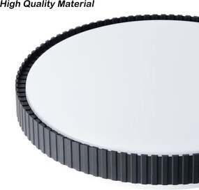 Brilagi - Plafonieră LED dimerizabilă CORVO LED/72W/230V 3000-6000K neagră Ø50 cm + telecomandă