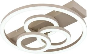 Globo 48040-40SA-LED Plafonieră dimabilă DARRYL I LED/40W/230V dim.: 35 x 33 cm bej + telecomandă
