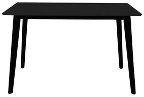 Masă de dining cu blat negru 70x120 cm Vojens – House Nordic