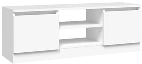 Comodă tv cu ușă, alb, 102x30x36 cm