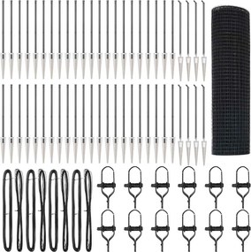 vidaXL Stâlp de gard. Gri 100 x 0,5 m (plasă 12 x 12 mm) Oțel și PVC