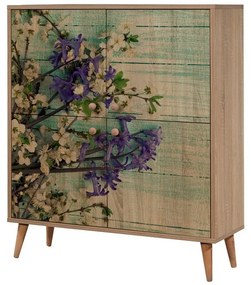 Dulap Mega Sonoma Oak Flowers II