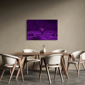 Tablou ci inima violetă (90x60 cm)