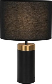Lampă de masă LUCIANO 1xE27/40W/230V neagră/aurie