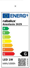 Aplica de perete cu reader LED design modern, finisaj crom/ maro, Anastasia 2629 RX