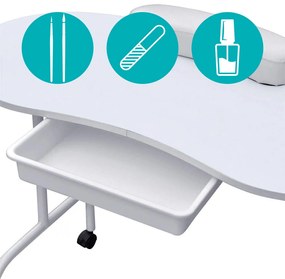 Masa de manichiura portabila cu geanta de transport cadou-cu sertar