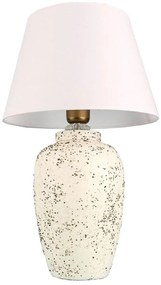 Lampă de masă RAMZES 1xE27/40W/230V alb/crem