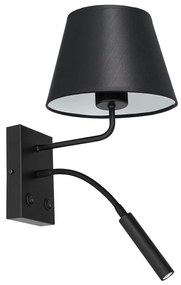 Lampă de perete ARDEN 1xE27/60W+1xG9/8W/230V negru/alb