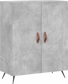 vidaXL Dulap, gri beton, 69,5x34x90 cm, lemn compozit