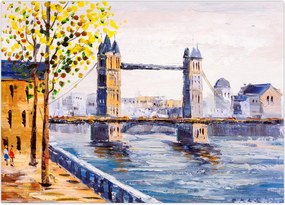 Tablou - Pictură oraș (70x50 cm)