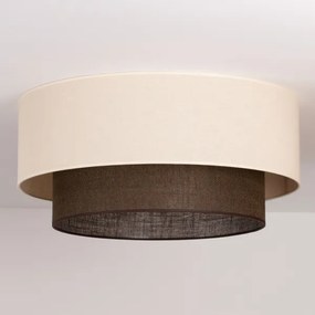 Brilagi - Plafonieră LED BOHO STYLE, 3xE27/15W/230V, Ø 60 cm, crem/maro