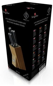 Set cutite otel inoxidabil (6 piese) Black Royal Collection Berlinger Haus BH 2425