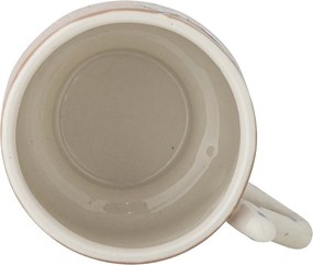 Set 4 căni din ceramică artizanală, multicolor, pictate manual cu pisici și buline, 8,5x9 cm, 325 ml, „Missy"
