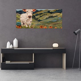 Tablou - Imitație de motiv tricotat (120x50 cm)